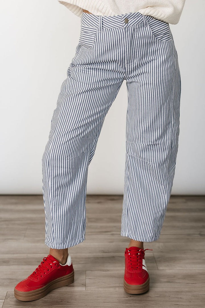 Luca Barrel Pants - Blue