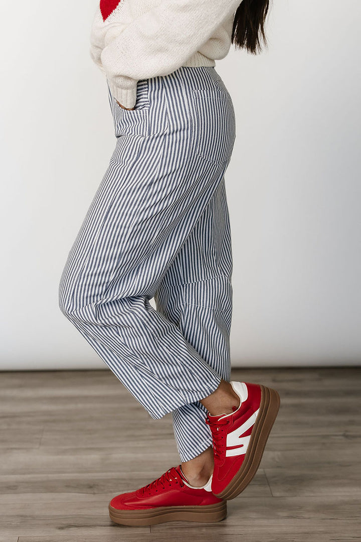 Luca Barrel Pants - Blue