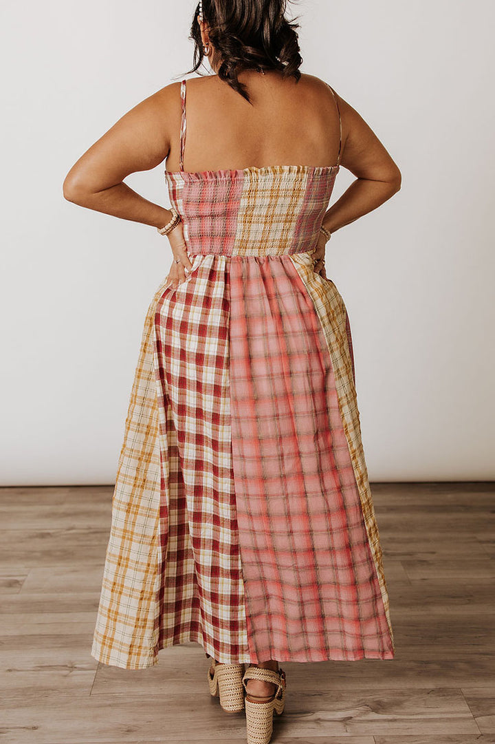 Alice Plaid Dress - Pink