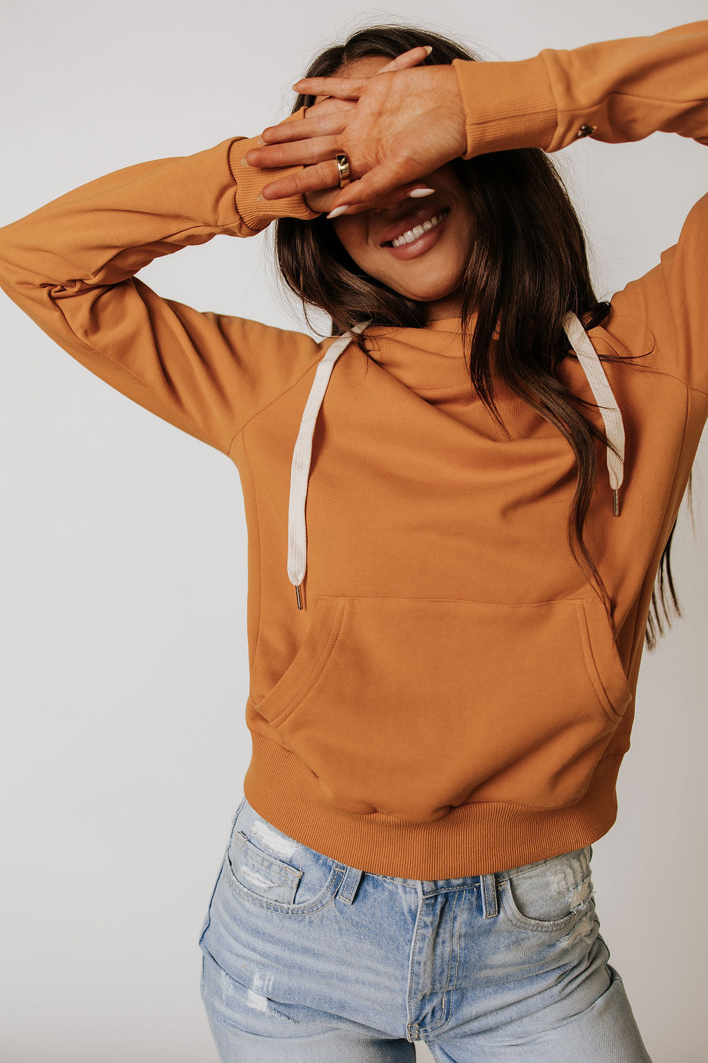 Elevated Sweatshirt Crossover- Marigold