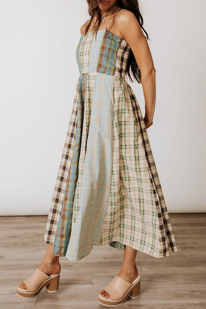 Alice Plaid Dress - Mint