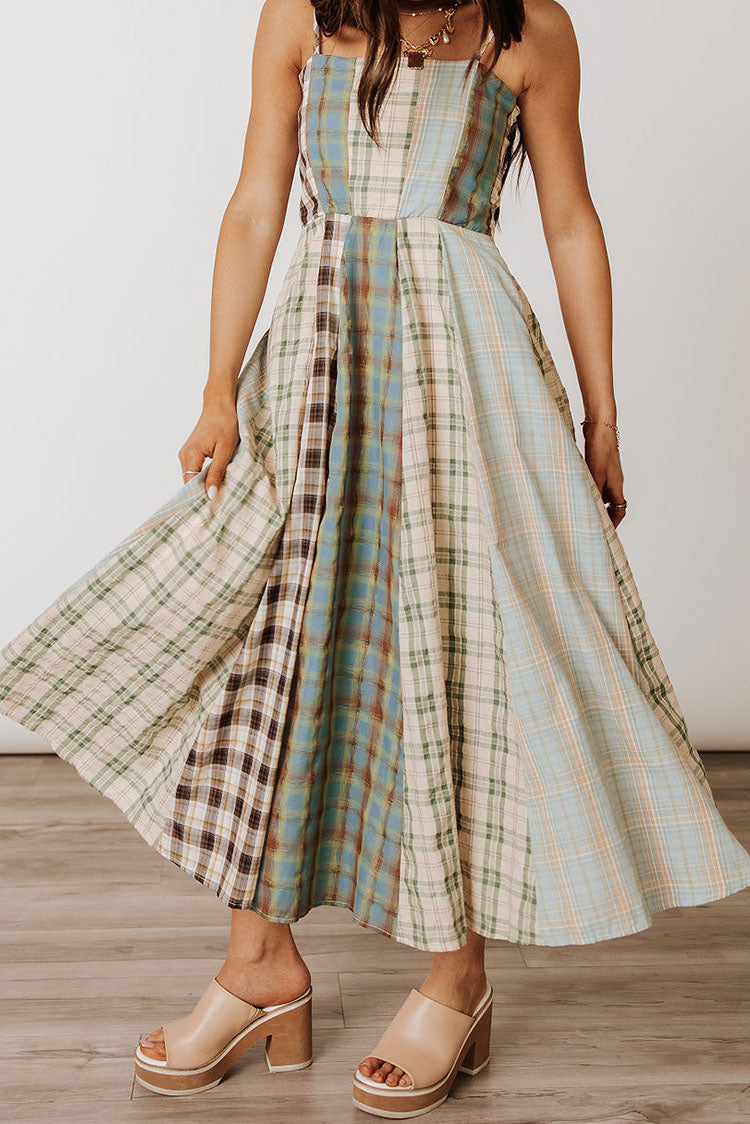 Alice Plaid Dress - Mint