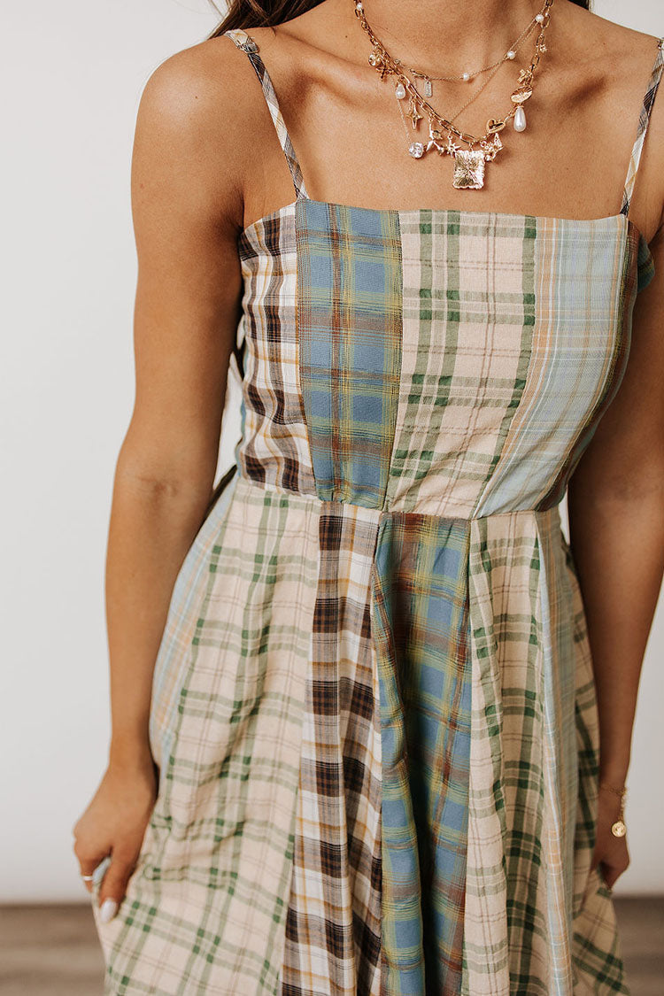 Alice Plaid Dress - Mint