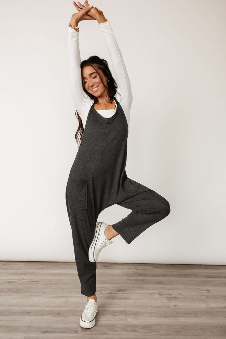 Erica Jumpsuit - Charcoal