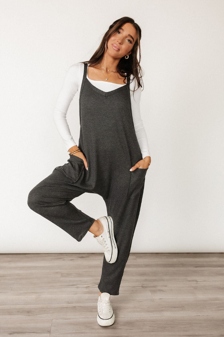 Erica Jumpsuit - Charcoal