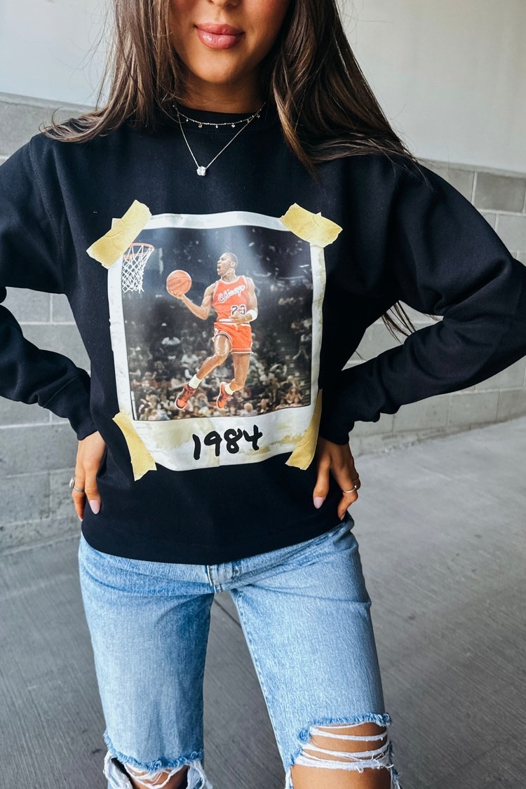 Michael Jordan Graphic Pullover Sweatshirt | Mindy Mae's Market
