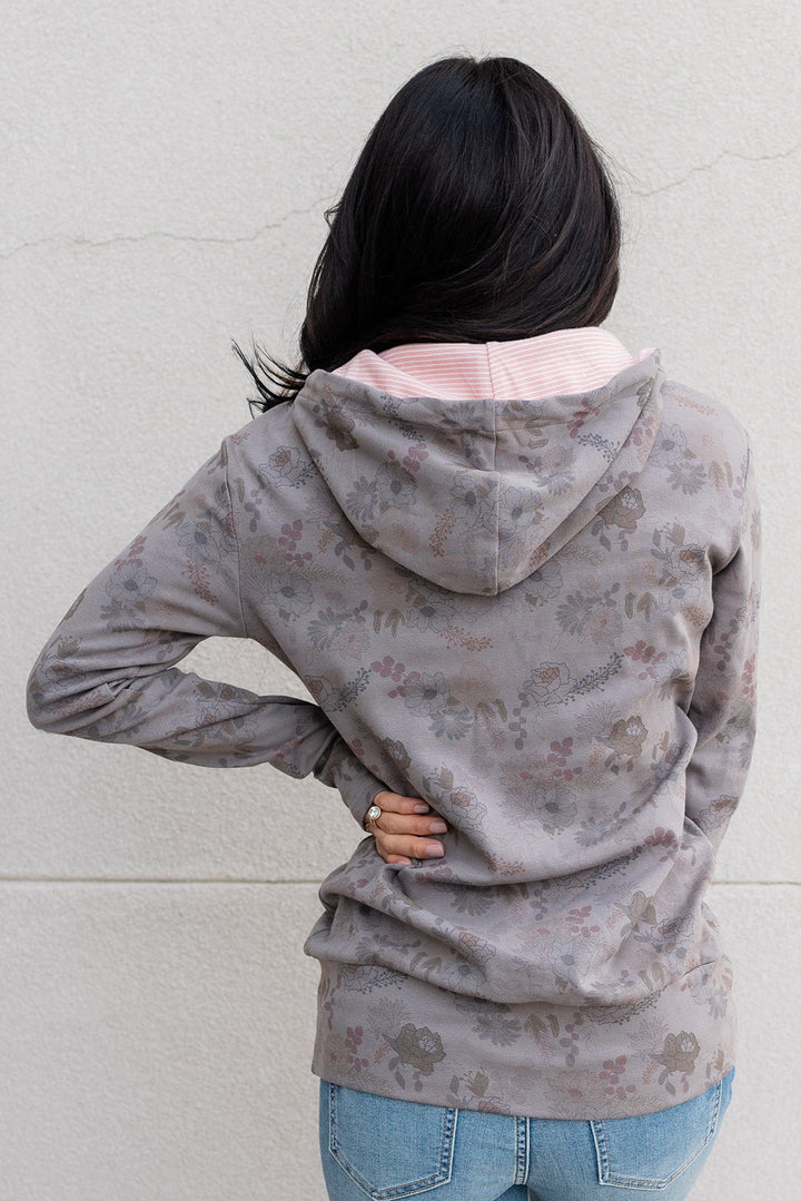 HalfZip Sweatshirt - Enchanted Florals