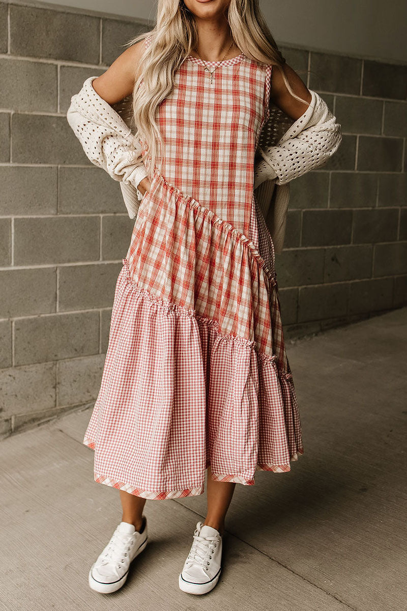 Sadie Plaid Midi Dress - Mindy Mae's Marketcomfy cute hoodies