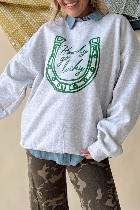 Howdy Go Lucky Crewneck