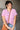 Striped Short Sleeve Pink Magenta Shirt | Mindy Mae's Market