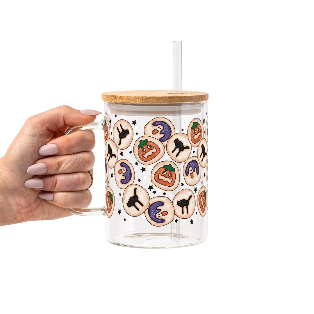 Spooky Sugar Cookies Glass Cup