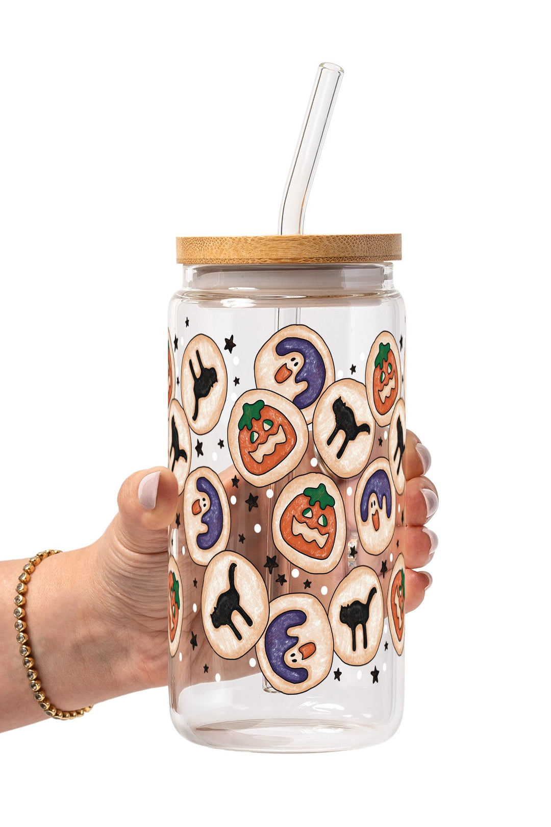 Spooky Sugar Cookies Glass Cup