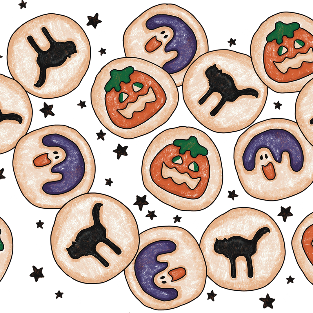 Spooky Sugar Cookies Glass Cup