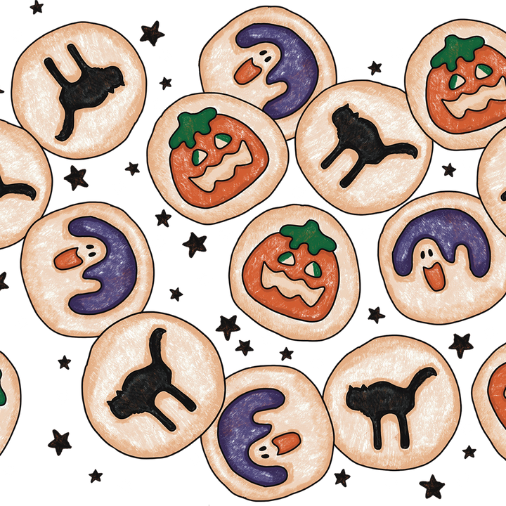 Spooky Sugar Cookies Glass Cup