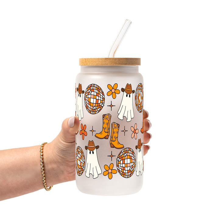 Western Disco Ghost Glass Cup