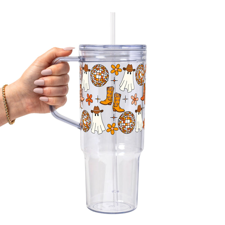 Western Disco Ghost Glass Cup