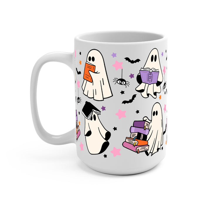 Ghosts and Books Glass Cup
