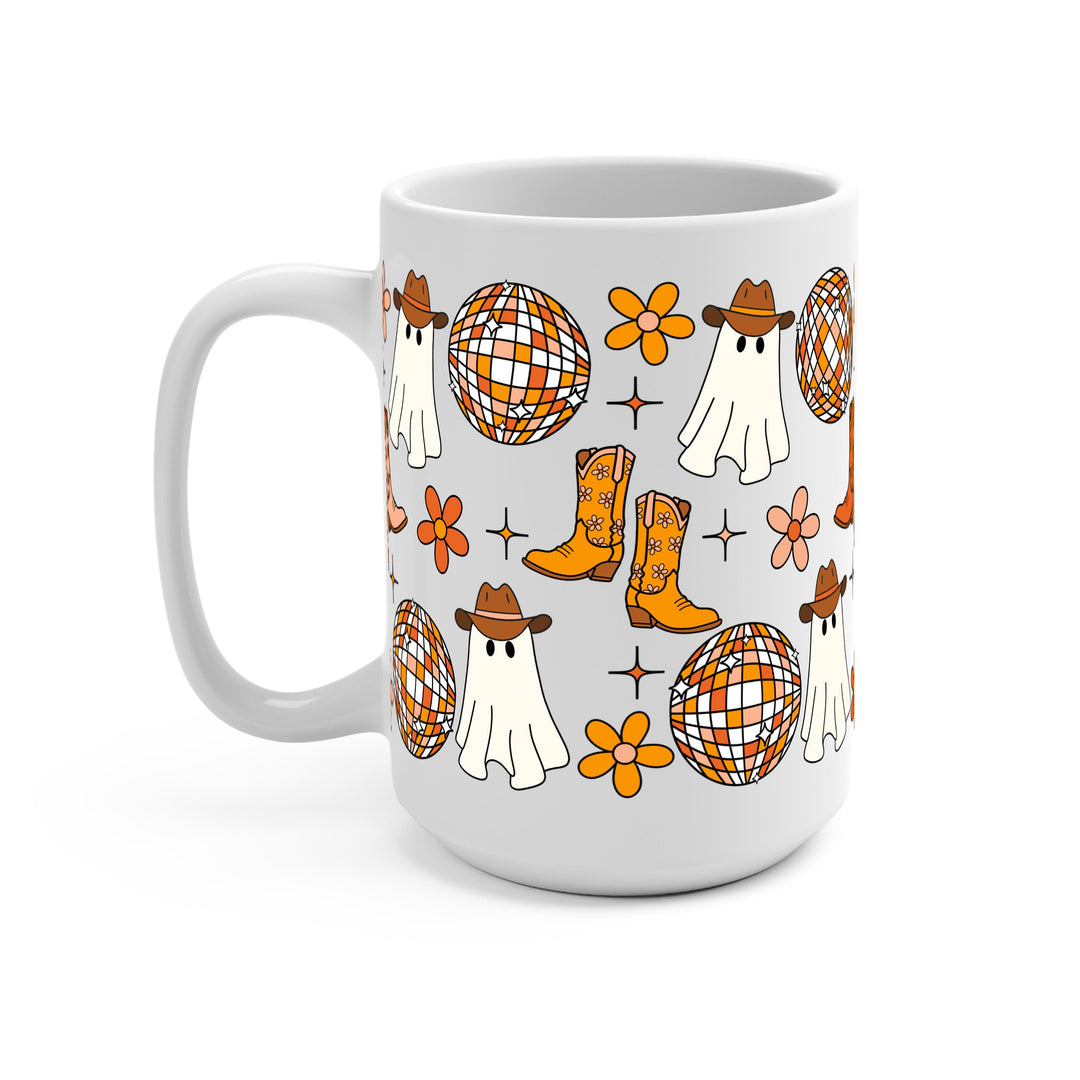 Western Disco Ghost Glass Cup
