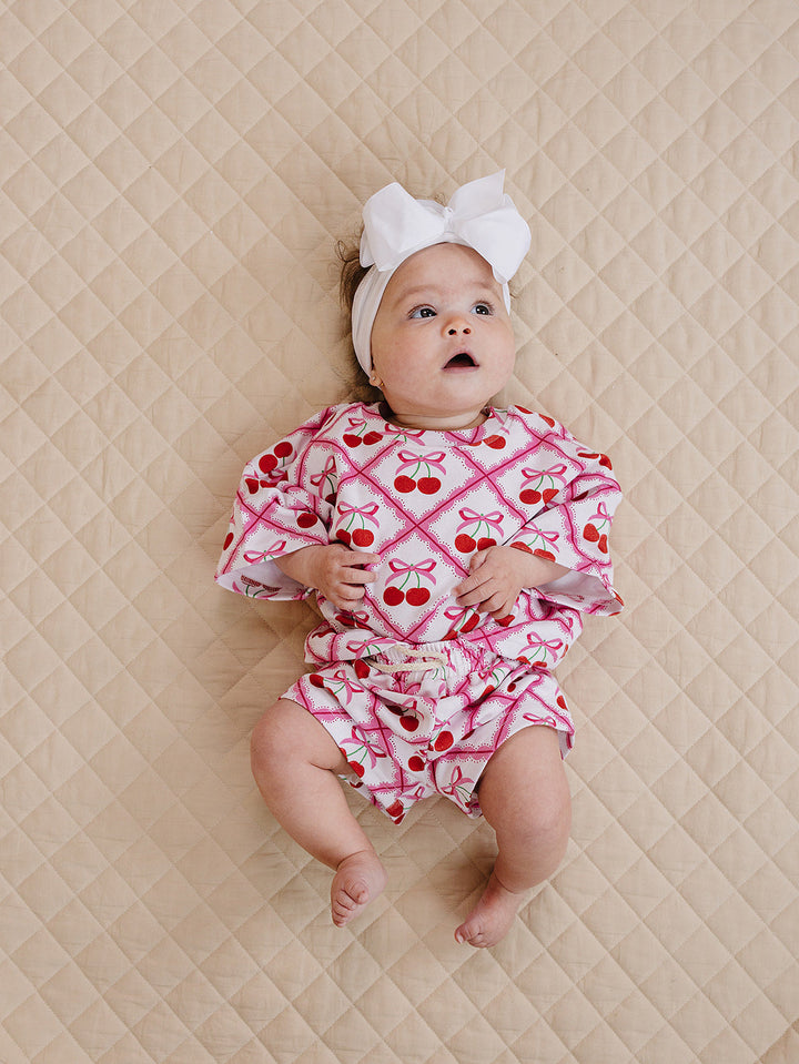 Shorts Set | Cherry Bow