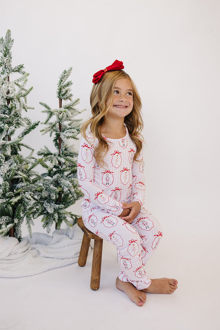 Bamboo Two Piece Set | Pink Nutcracker