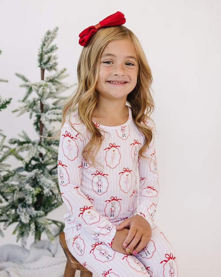 Bamboo Two Piece Set | Pink Nutcracker