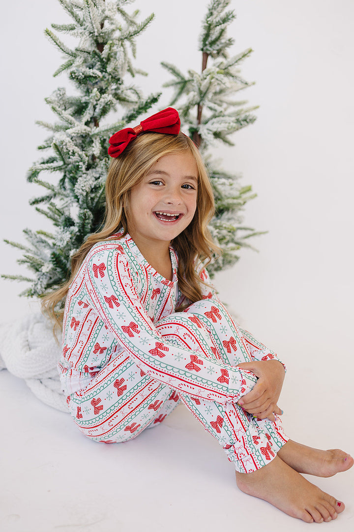 Bamboo Two Piece Set | Retro Candy Cane