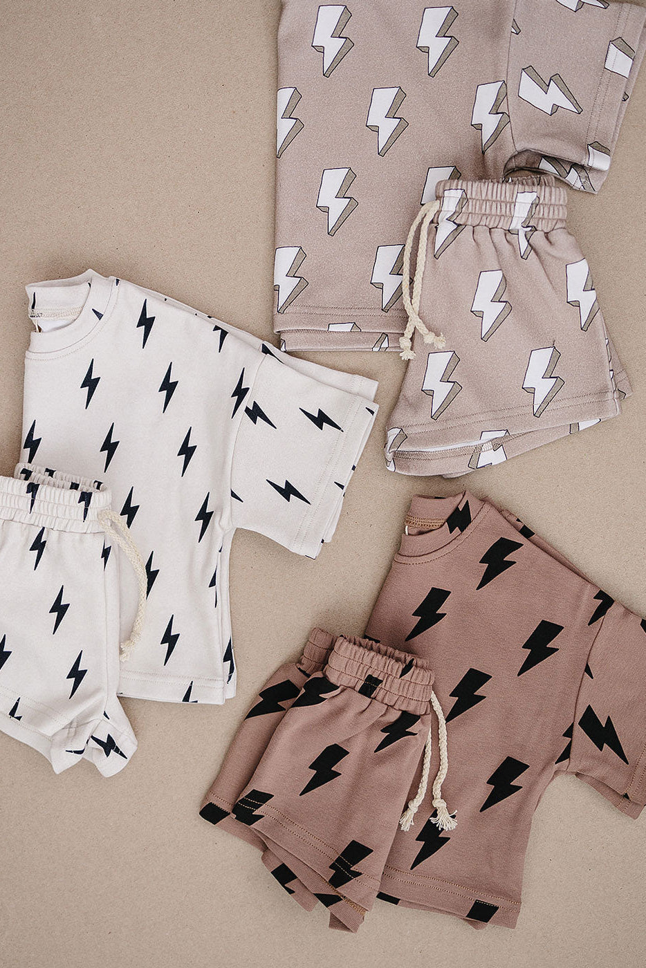 Shorts Set | Mocha Bolts