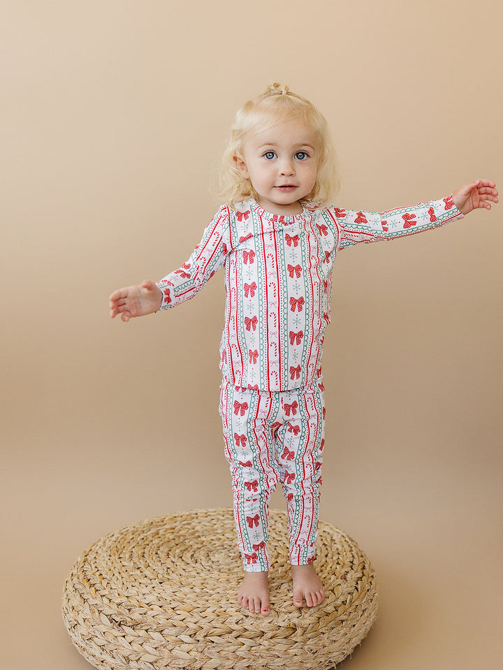 Bamboo Two Piece Set | Retro Candy Cane