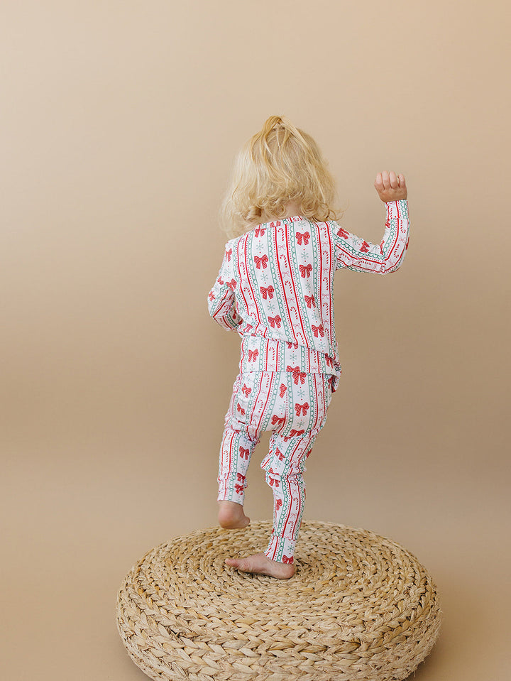 Bamboo Two Piece Set | Retro Candy Cane
