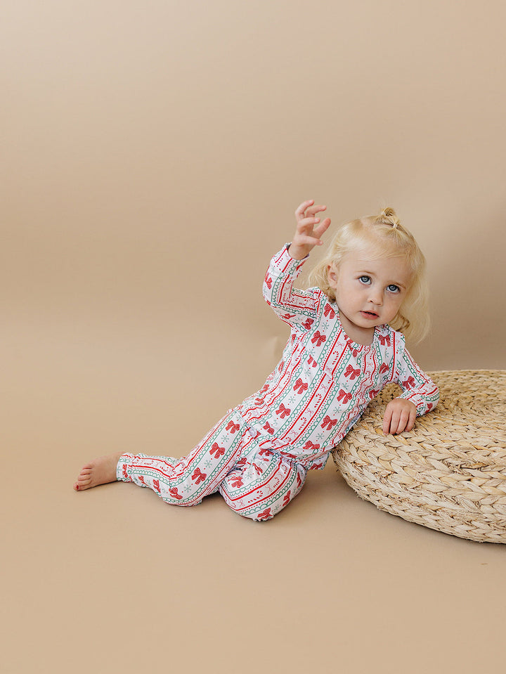 Bamboo Two Piece Set | Retro Candy Cane