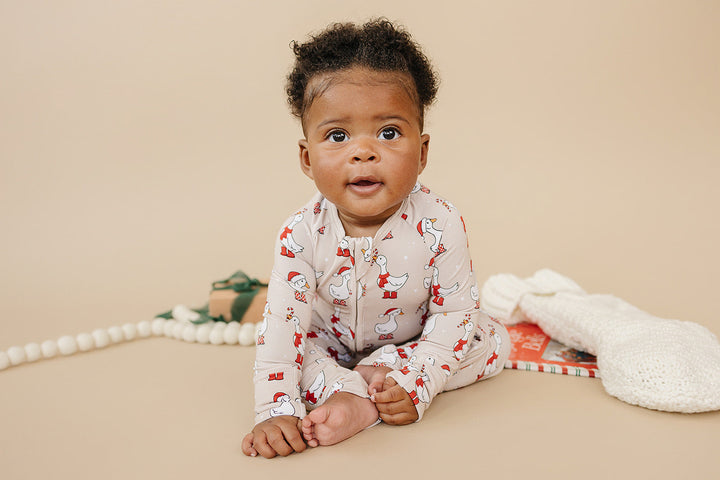 Bamboo Zip Romper | Merry Goose
