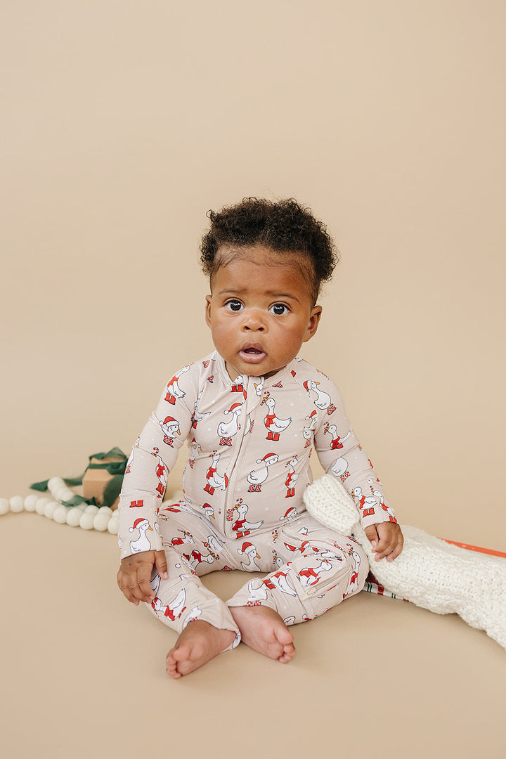 Bamboo Zip Romper | Merry Goose