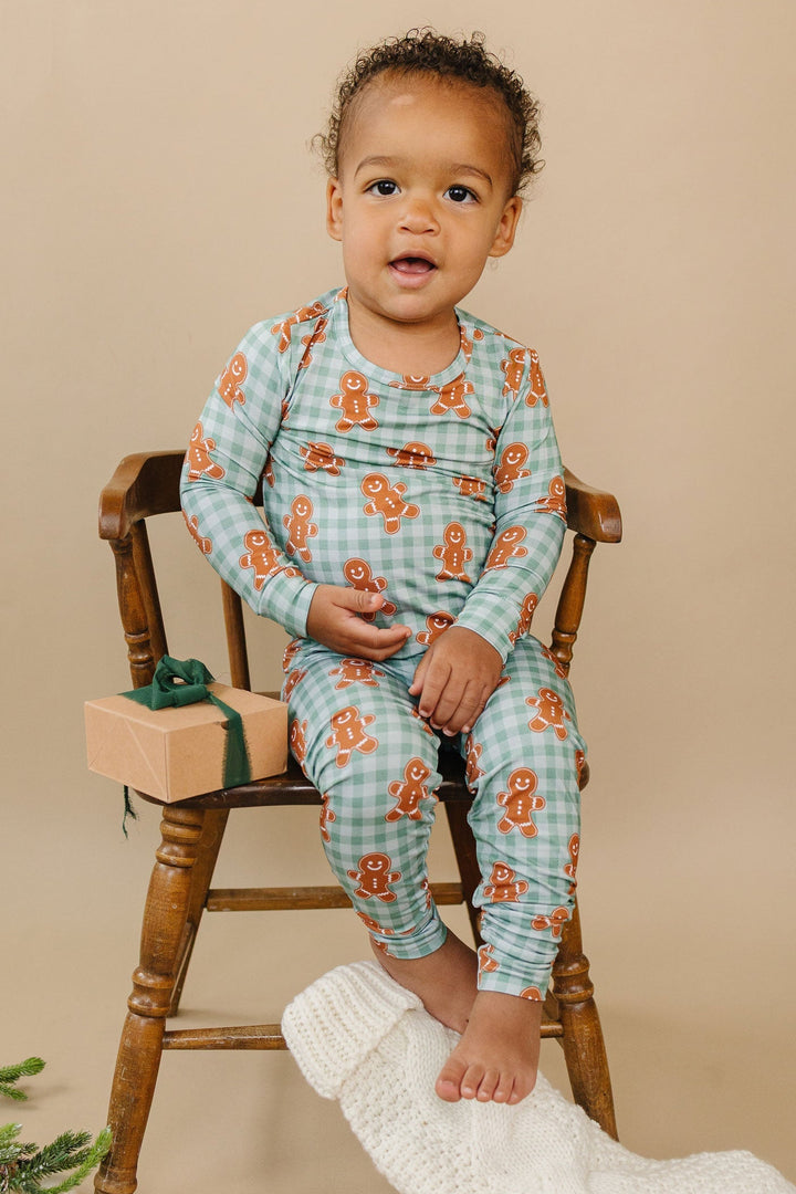 Bamboo Two Piece Set | Gingerbread Gingham