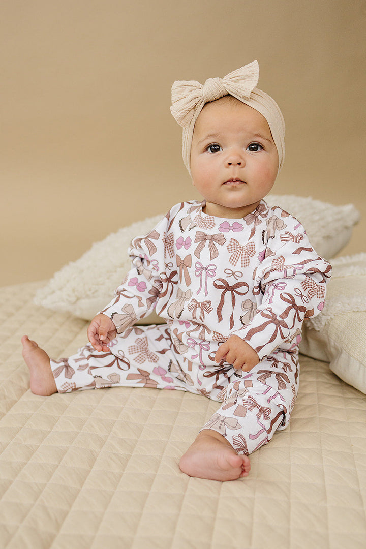 Jogger Set | Mocha Bows