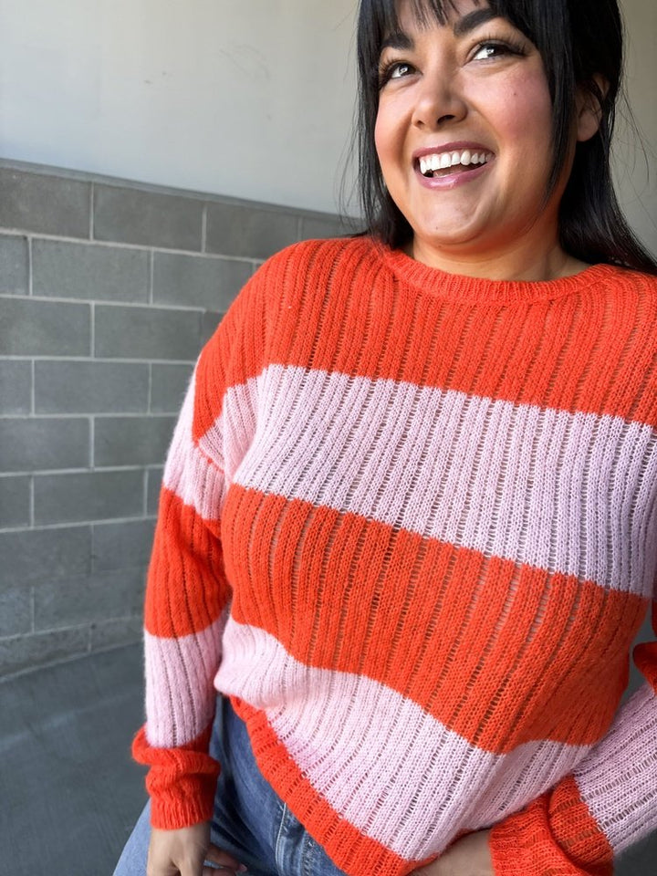 Zoe Striped Sweater - Mindy Mae's Marketcomfy cute hoodies