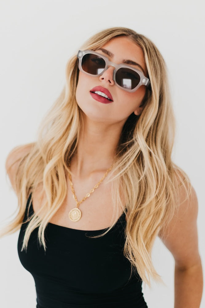 Blocky Square Retro Sunglasses