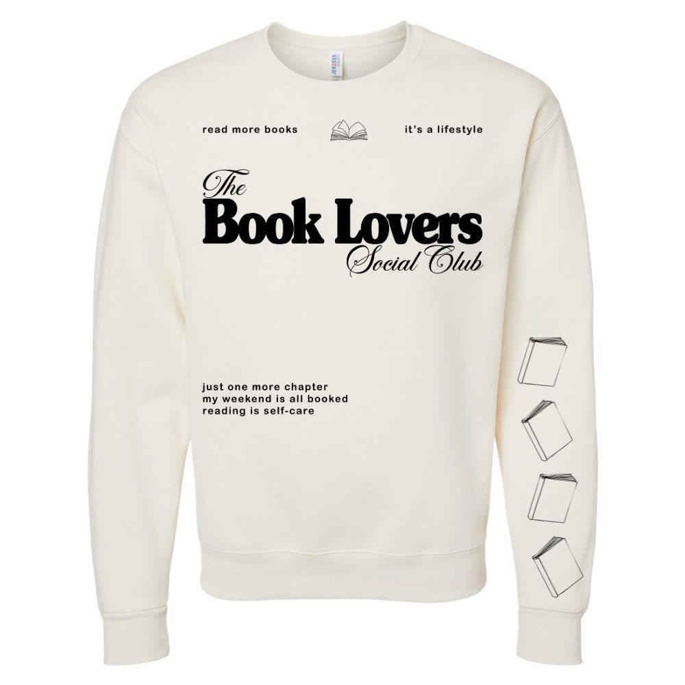 ‘Book Lovers Social Club' Crewneck Sweatshirt