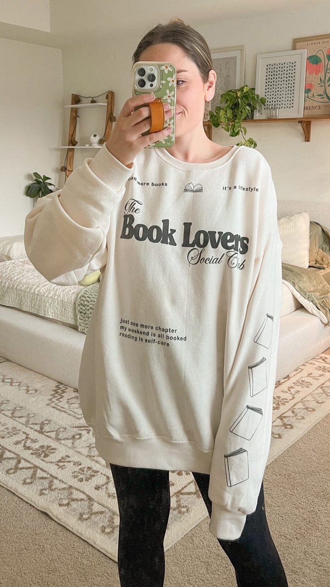 ‘Book Lovers Social Club' Crewneck Sweatshirt