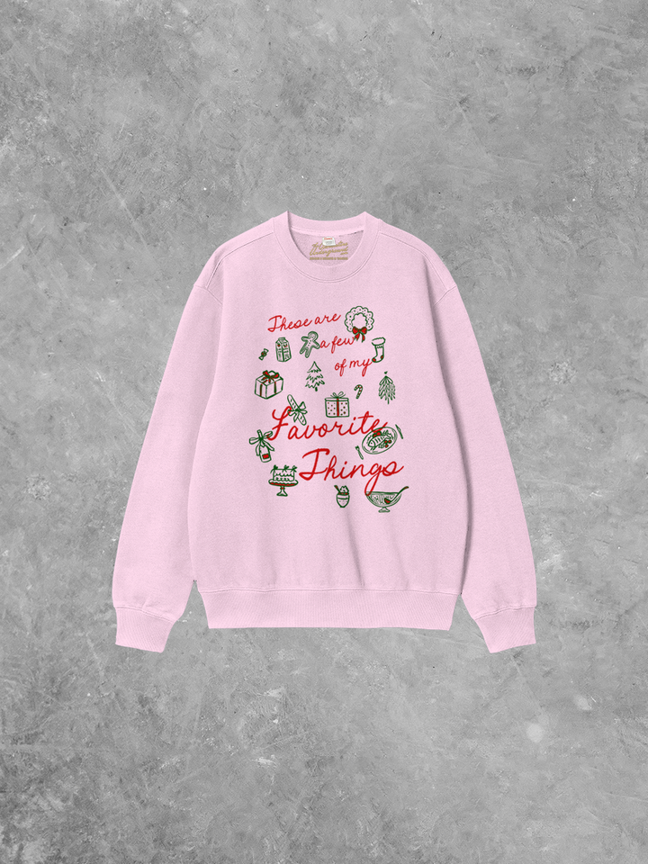 Underground Original Design: A Few of My Favorite Things, Holiday Boxy Cotton Sweatshirt