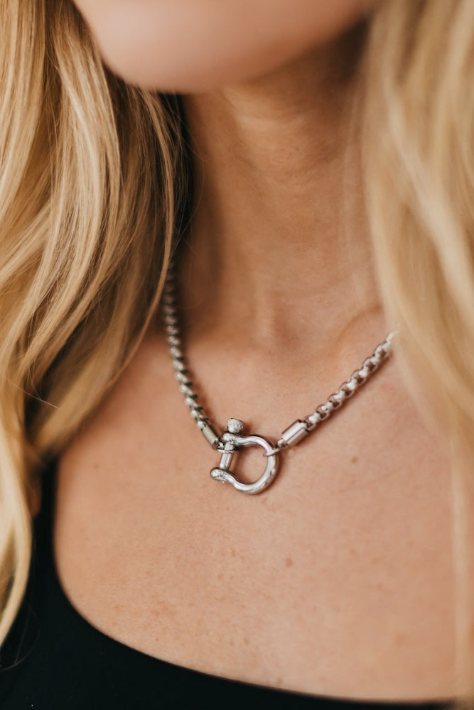Lucky Me Horseshoe Toggle Necklace - WATERPROOF
