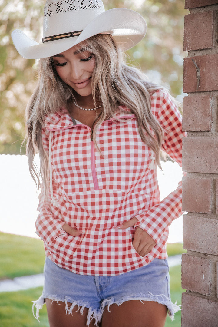 HalfZip Sweatshirt - Ladybug Picnic