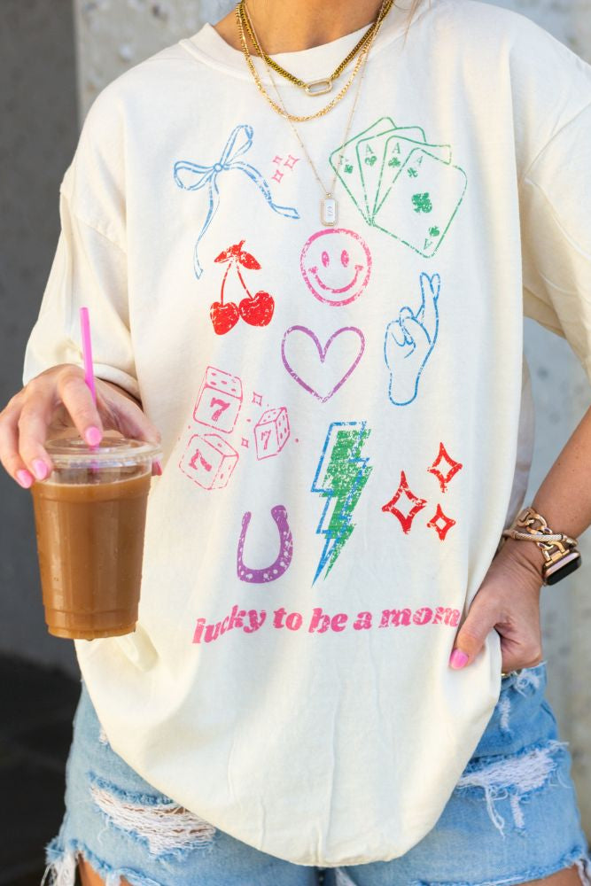 'Lucky Mom Dopamine Doodles' T-Shirt