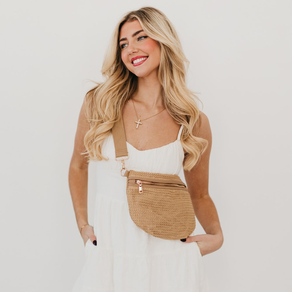 Rachel Raffia Westlyn Bum Bag