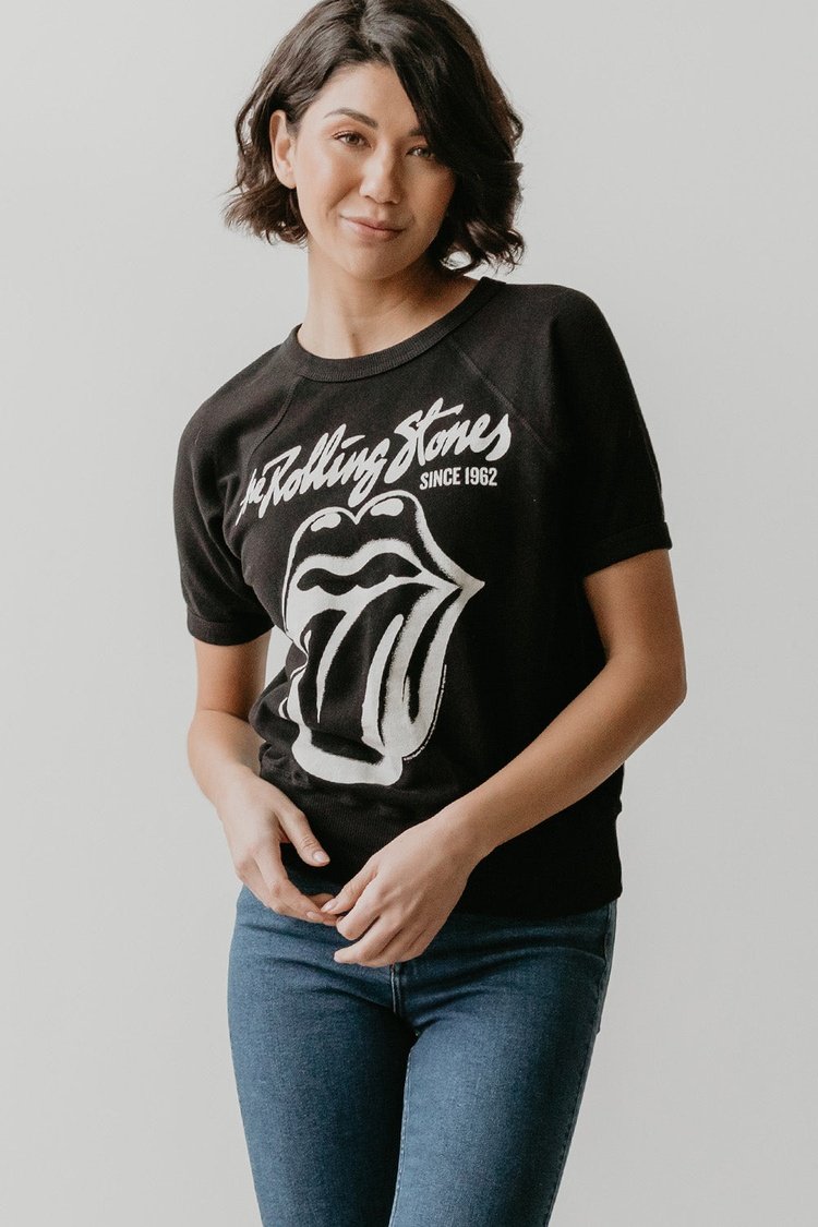 Rolling Stones Black Raglan Tee – Mindy Mae's Market