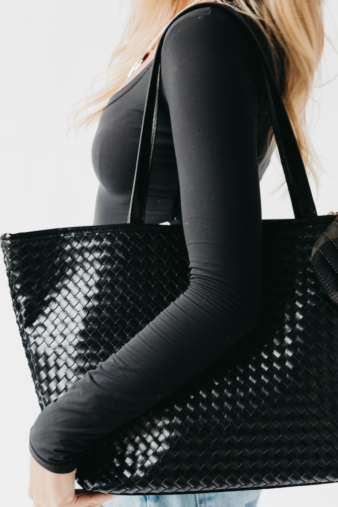 Woven Tiffany Organized Tote Bag