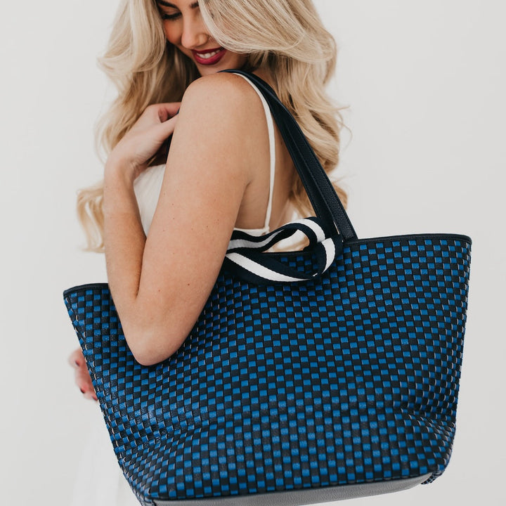 Woven Tiffany Organized Tote Bag