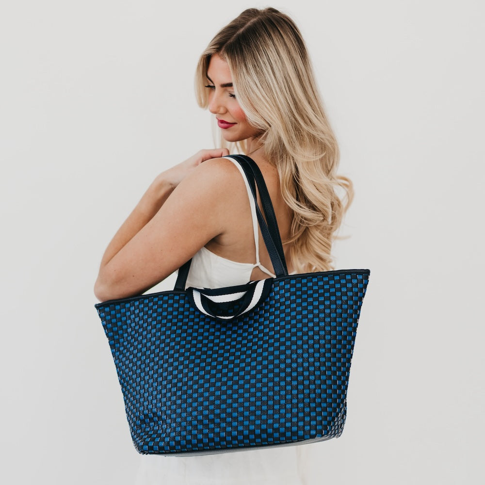 Woven Tiffany Organized Tote Bag