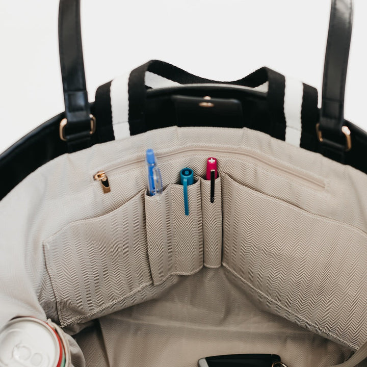 Woven Tiffany Organized Tote Bag