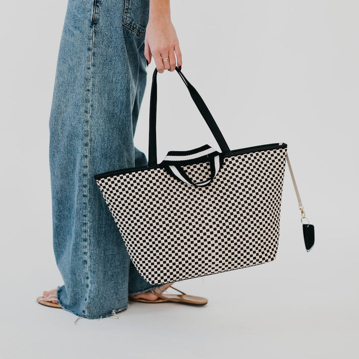 Woven Tiffany Organized Tote Bag