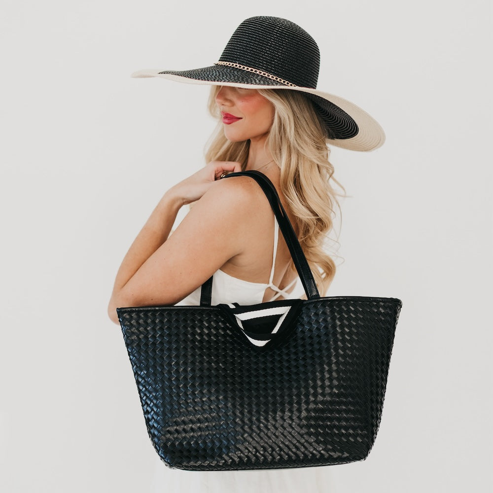 Woven Tiffany Organized Tote Bag